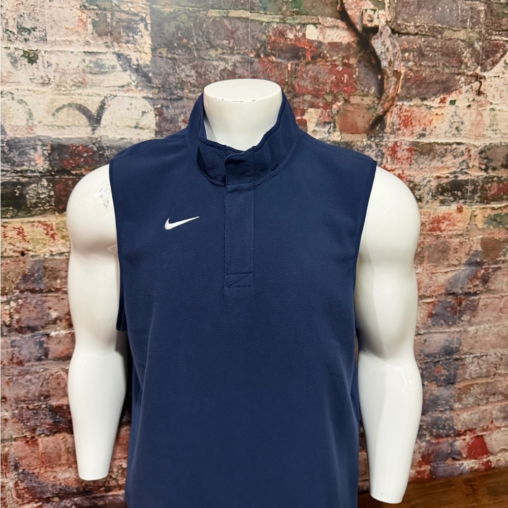 Nike Men's thermal fleece Navy Sleeveless Top
